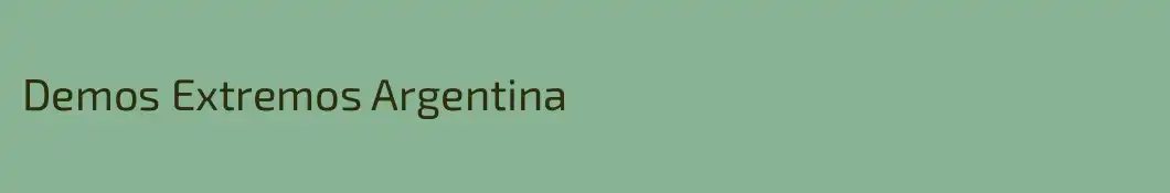Demos Extremos Argentina